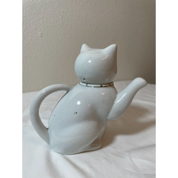 Vintage Chinese MCM Porcelain Creamer - Good Luck Cat/Maneki Neko - Picture 4 of 7